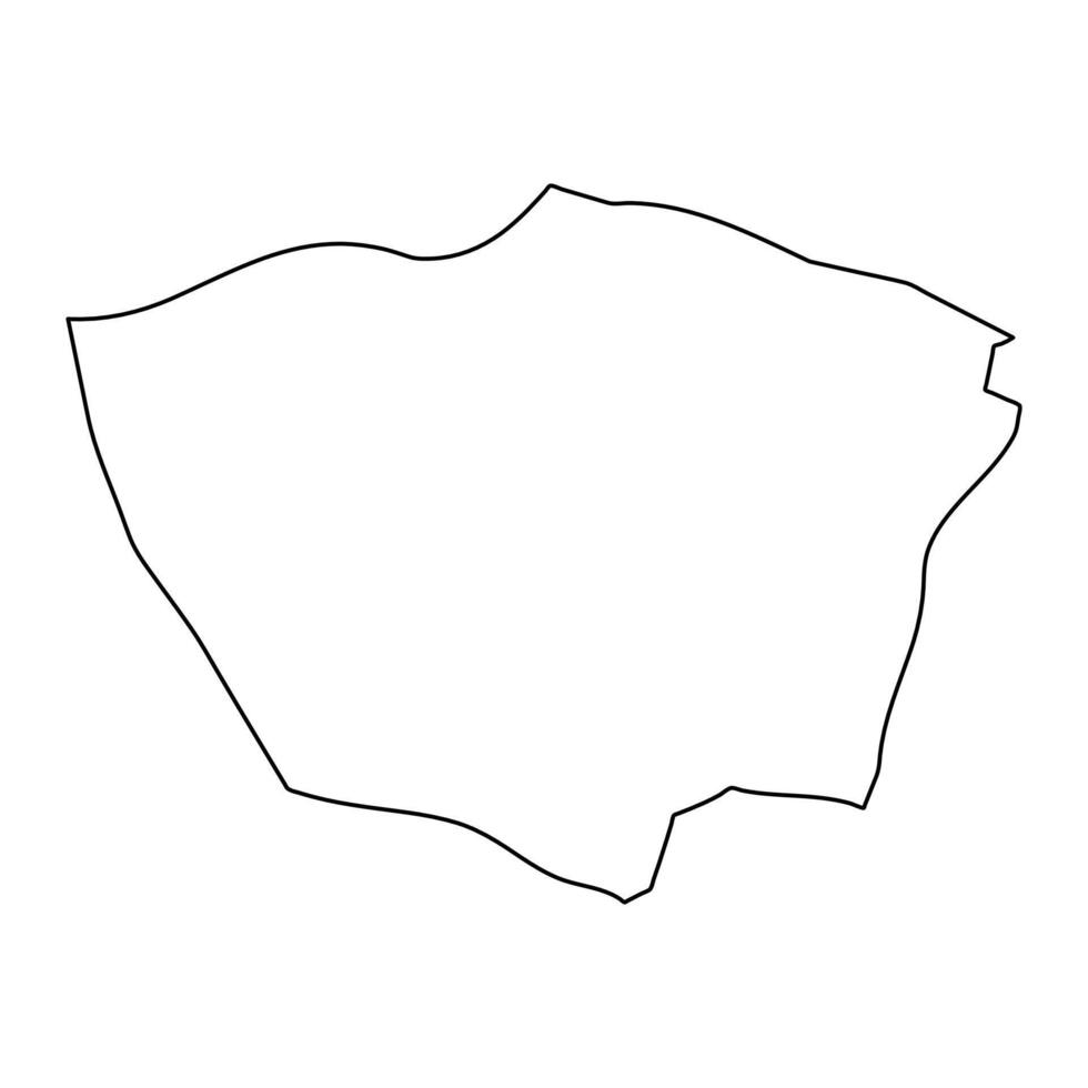 praia municipio mapa, administrativo división de capa verdes ilustración. vector