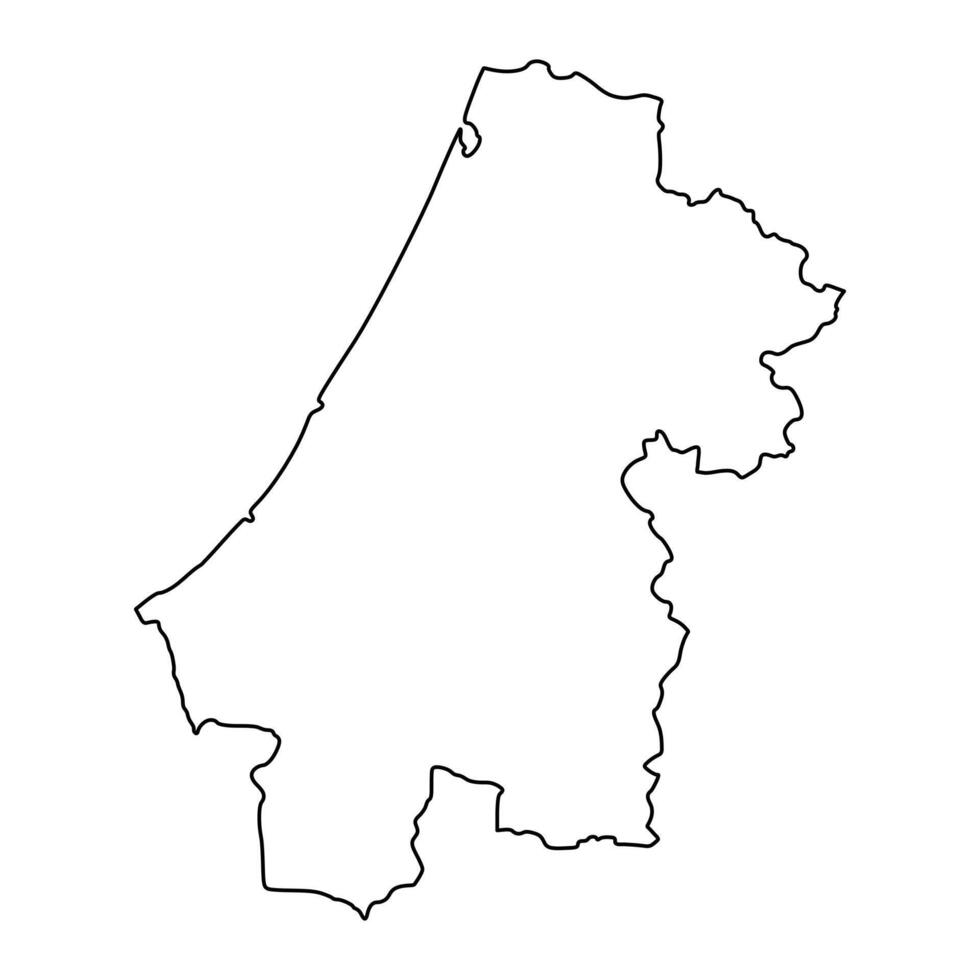 Rabat Sale Kenitra region map, administrative division of Morocco. illustration. vector