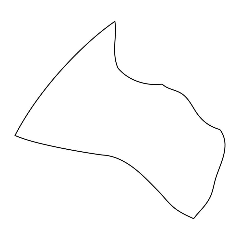 Paul municipality map, administrative division of Cape Verde. illustration. vector