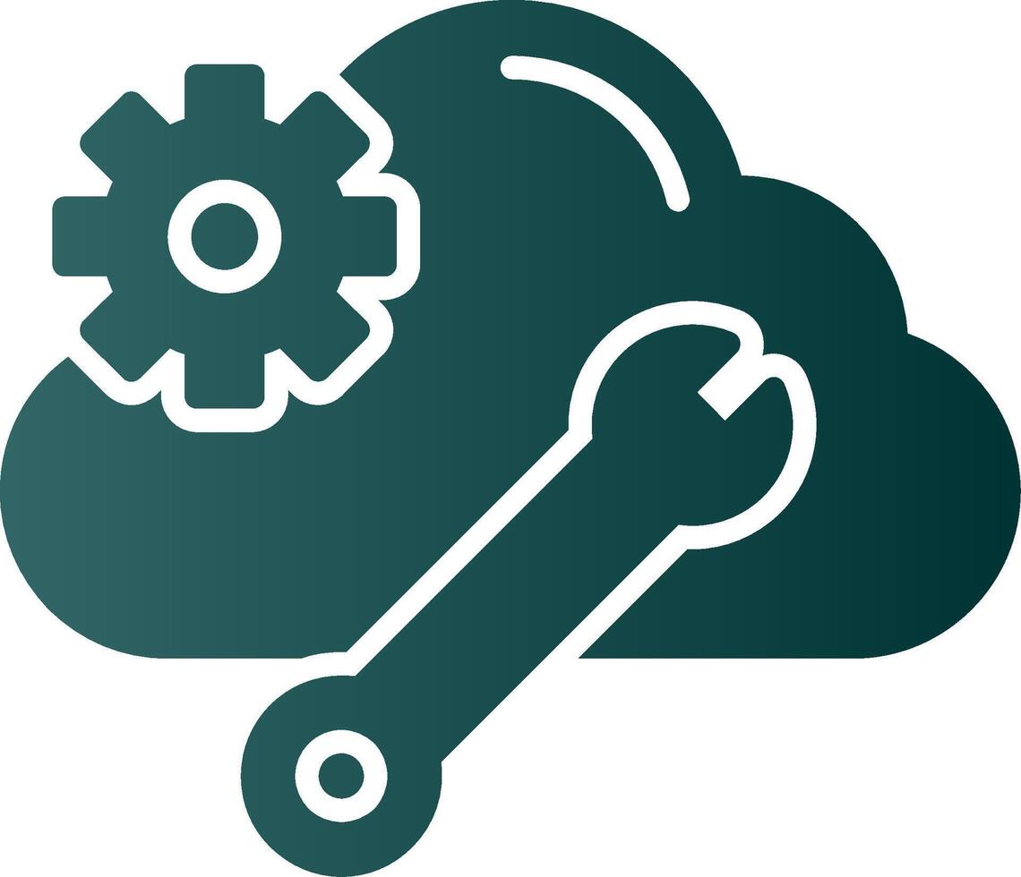 Cloud Computing Glyph Gradient Icon 43684798 Vector Art at Vecteezy