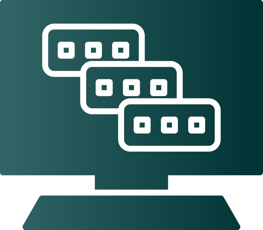 Tasks Glyph Gradient Icon vector