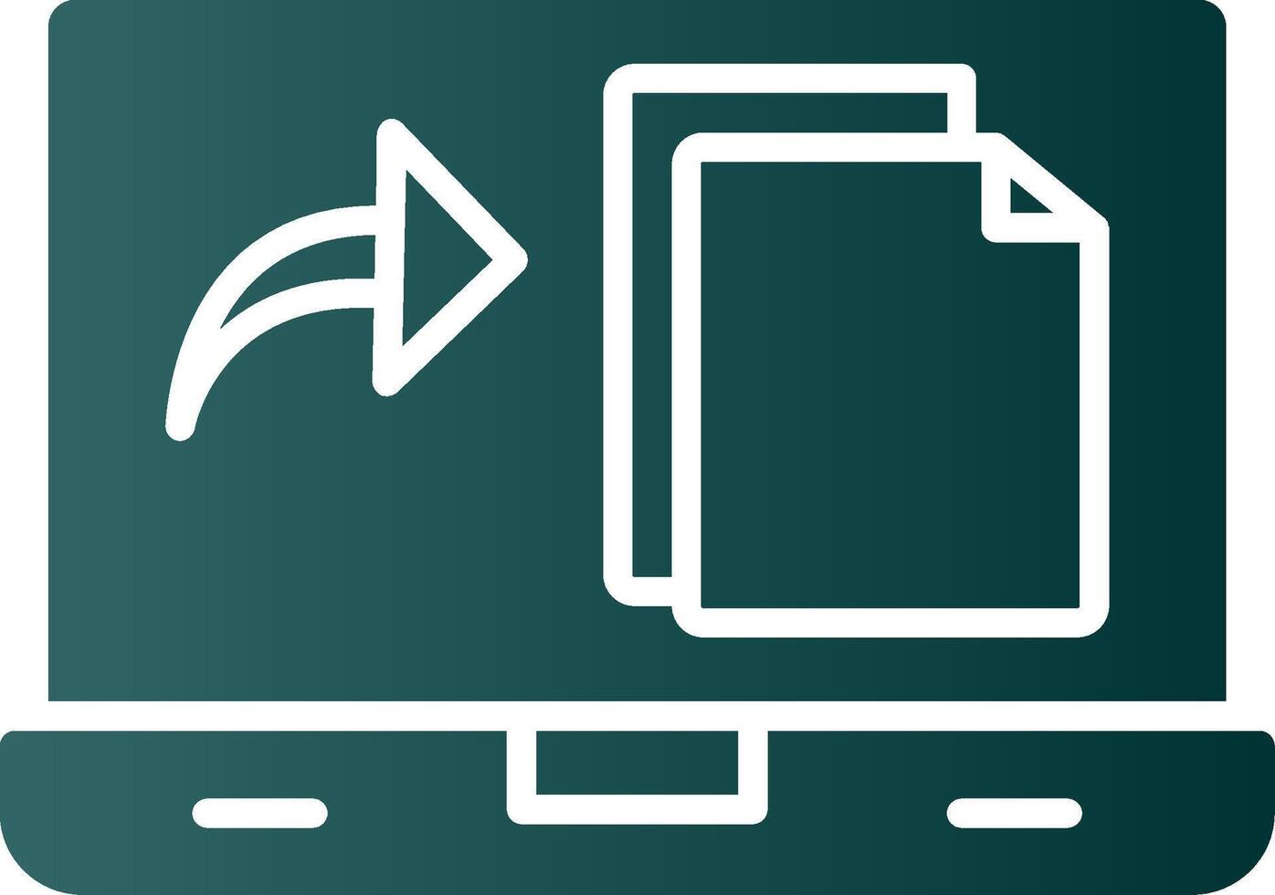 File Glyph Gradient Icon vector