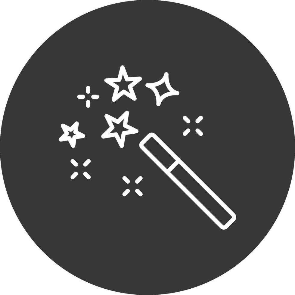 Sparkles Line Inverted Icon Design vector