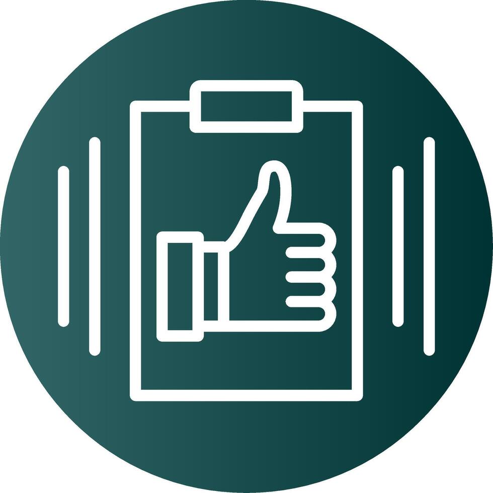Competence Glyph Gradient Icon vector