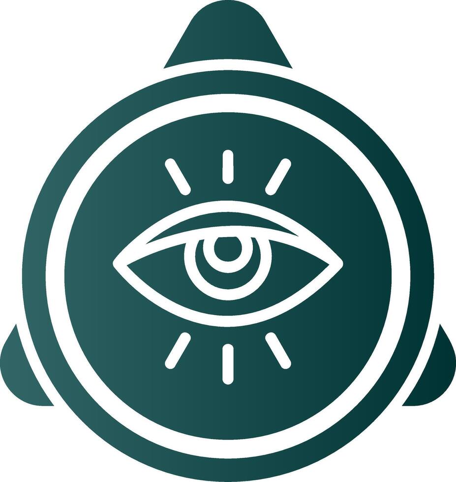 Eye Of Providence Glyph Gradient Icon vector
