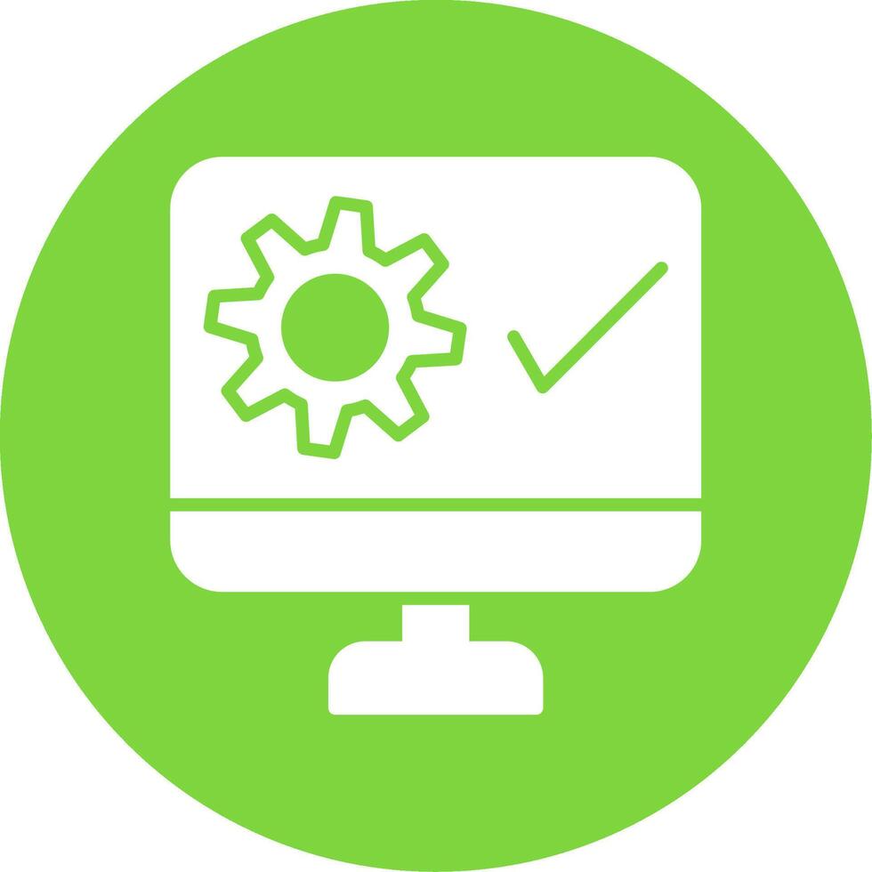 System Multi Color Circle Icon vector