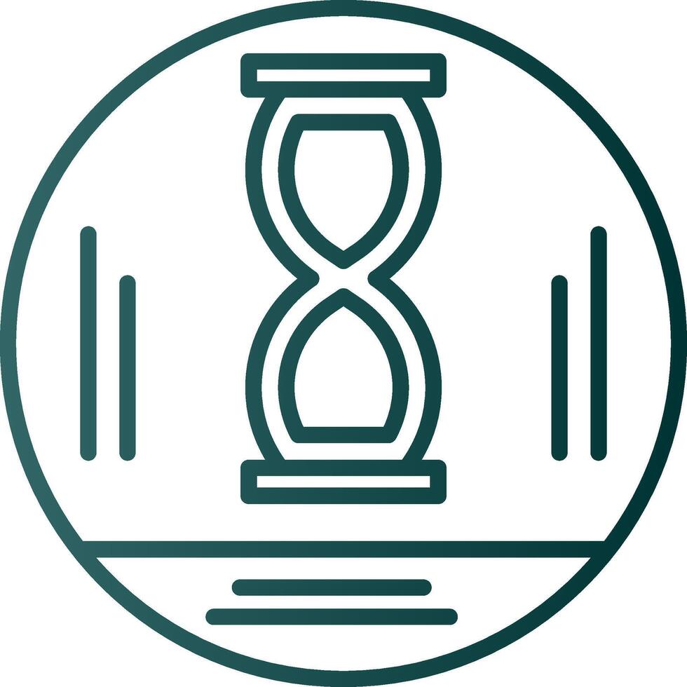 Hourglass Line Gradient Icon vector