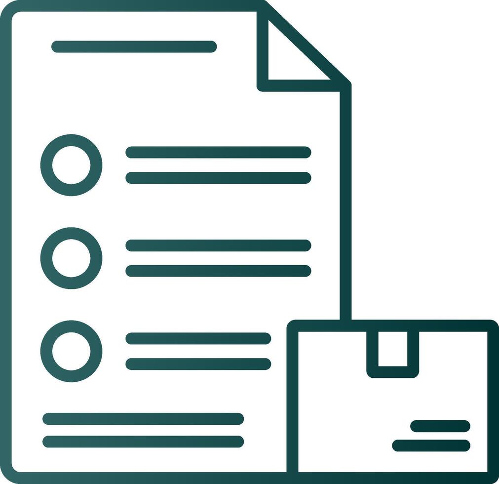 Event Logistics Line Gradient Icon vector