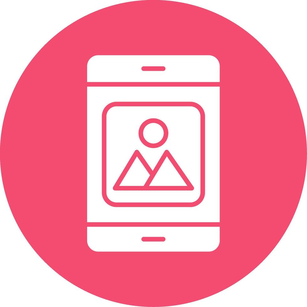 Mobile Application Multi Color Circle Icon vector