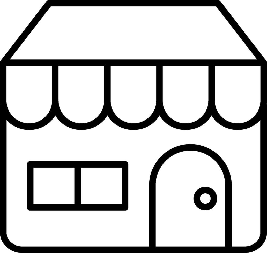 Find A Store Line Gradient Icon vector