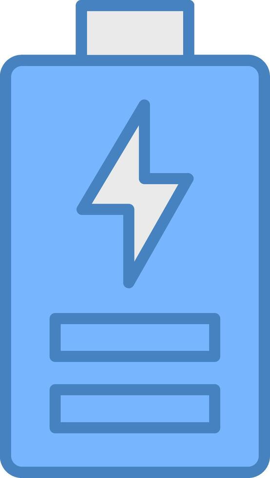 Cell Line Filled Blue Icon vector