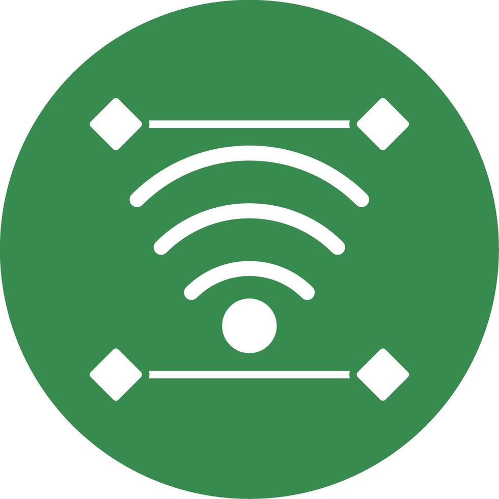 Wireless Multi Color Circle Icon vector