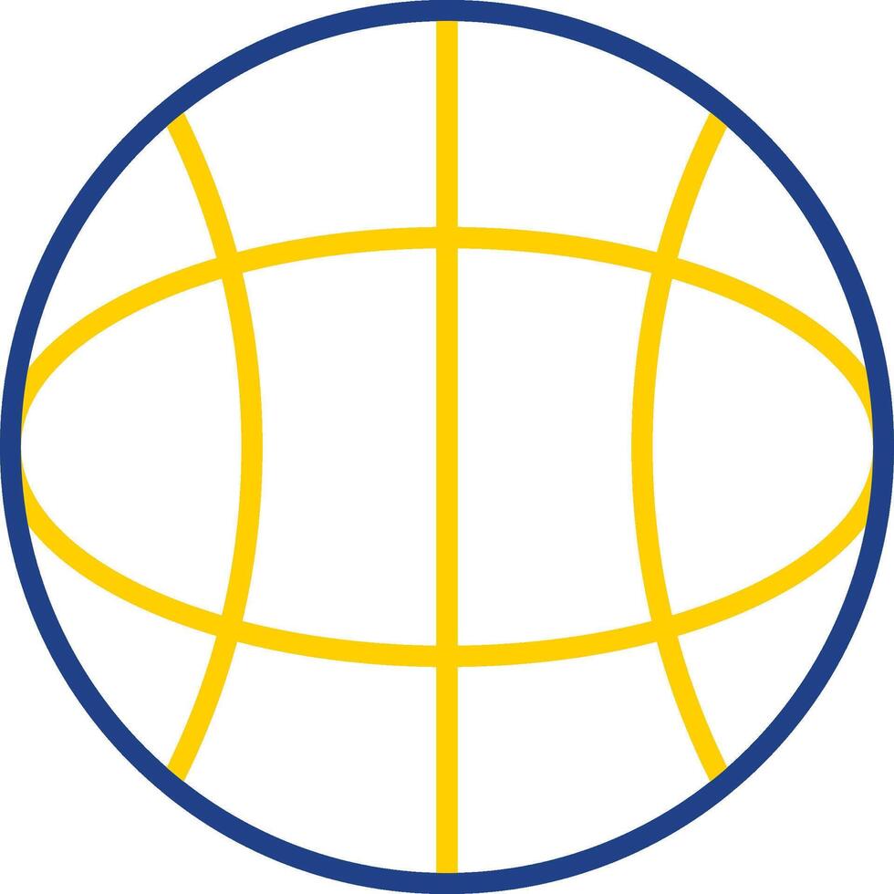 Globe Line Two Colour Icon Design vector