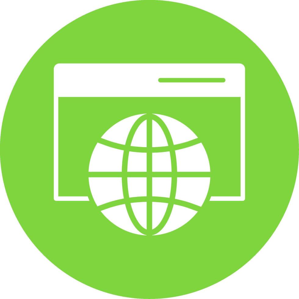 Web Browser Multi Color Circle Icon vector