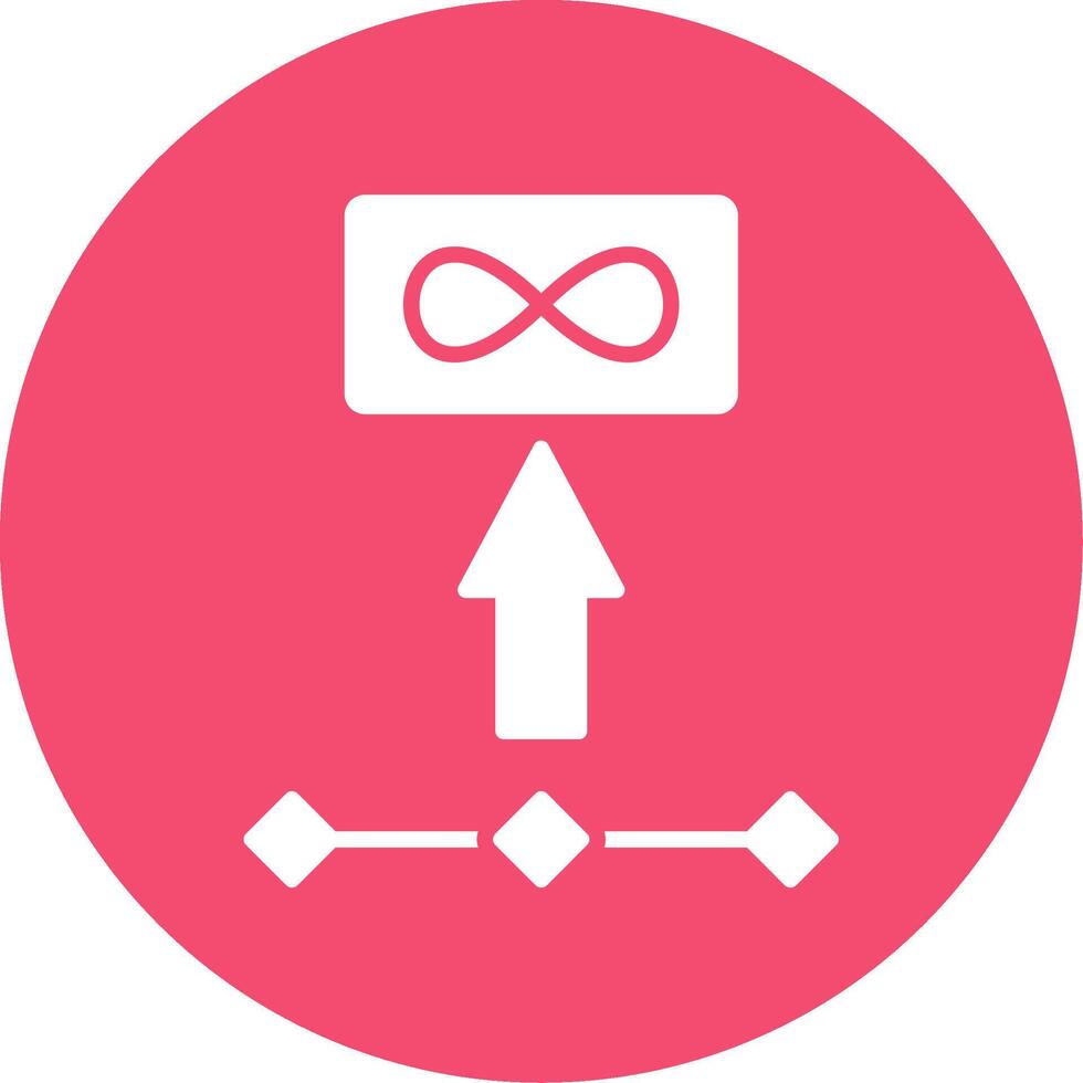 Unlimited Storage Multi Color Circle Icon vector