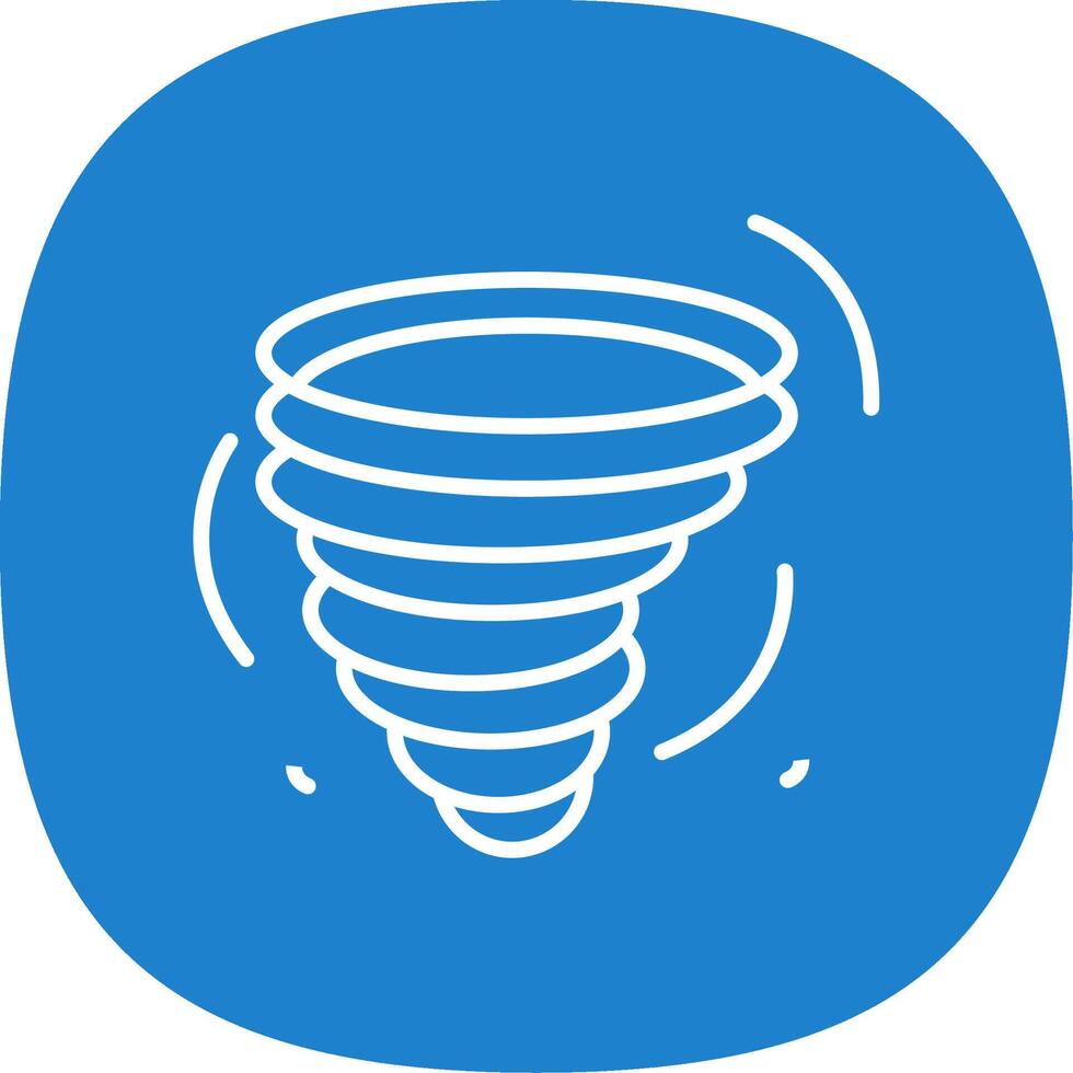 Hurricane Line Curve Icon Design vector