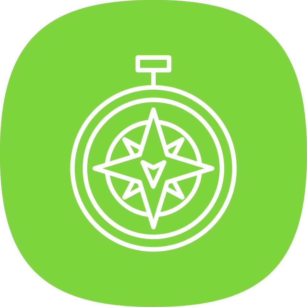 South Line Curve Icon Design vector