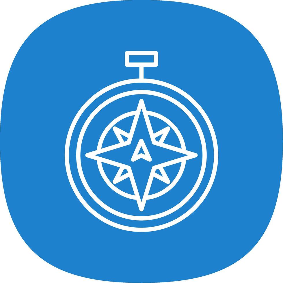 North Line Curve Icon Design vector