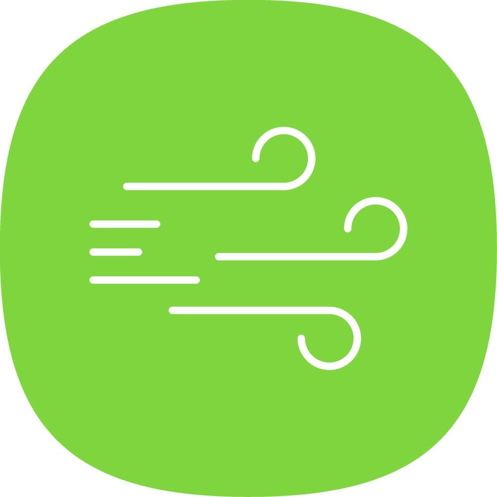 Windy Line Curve Icon Design vector
