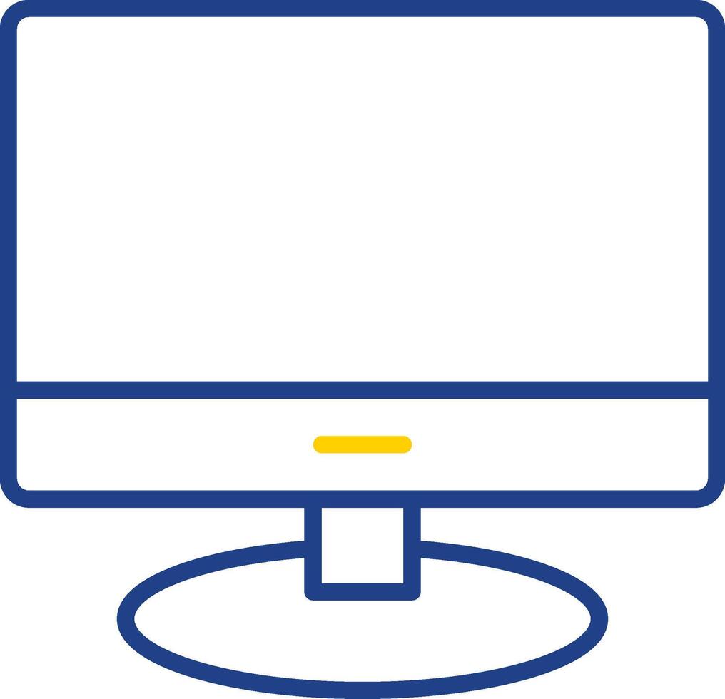 Lcd Line Two Colour Icon Design vector