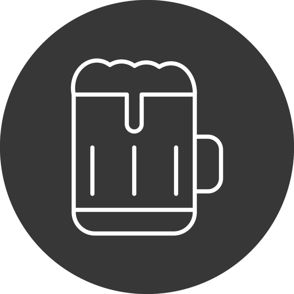 Bar Line Inverted Icon Design vector