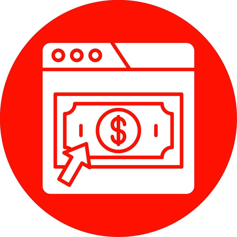 Pay Per click Multi Color Circle Icon vector