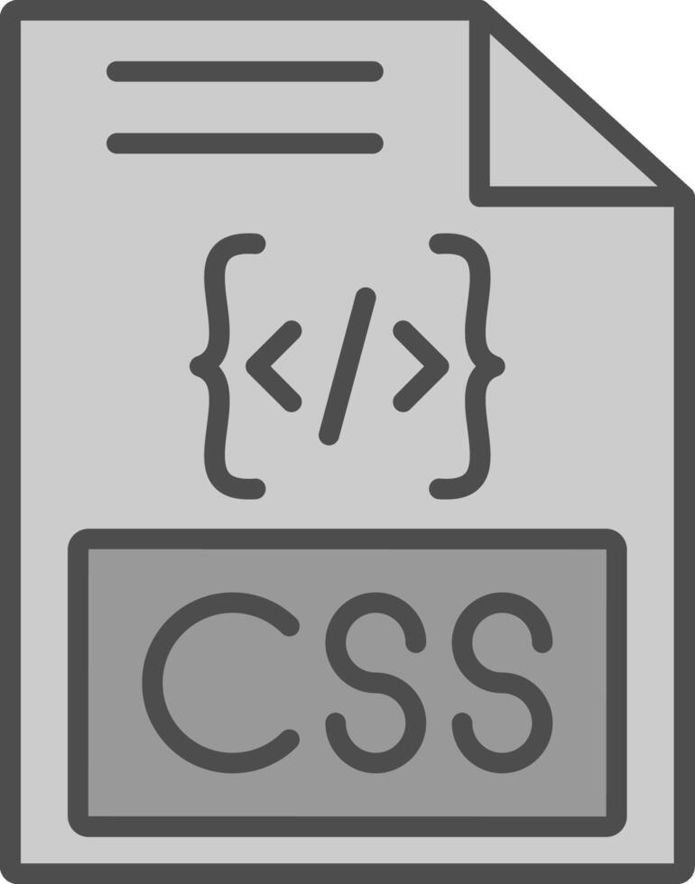 Css Line Filled Greyscale Icon Design vector