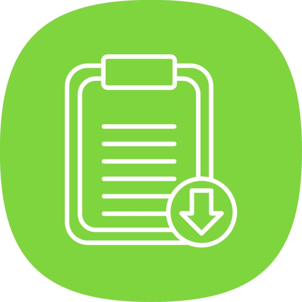 Notepad Line Curve Icon Design vector