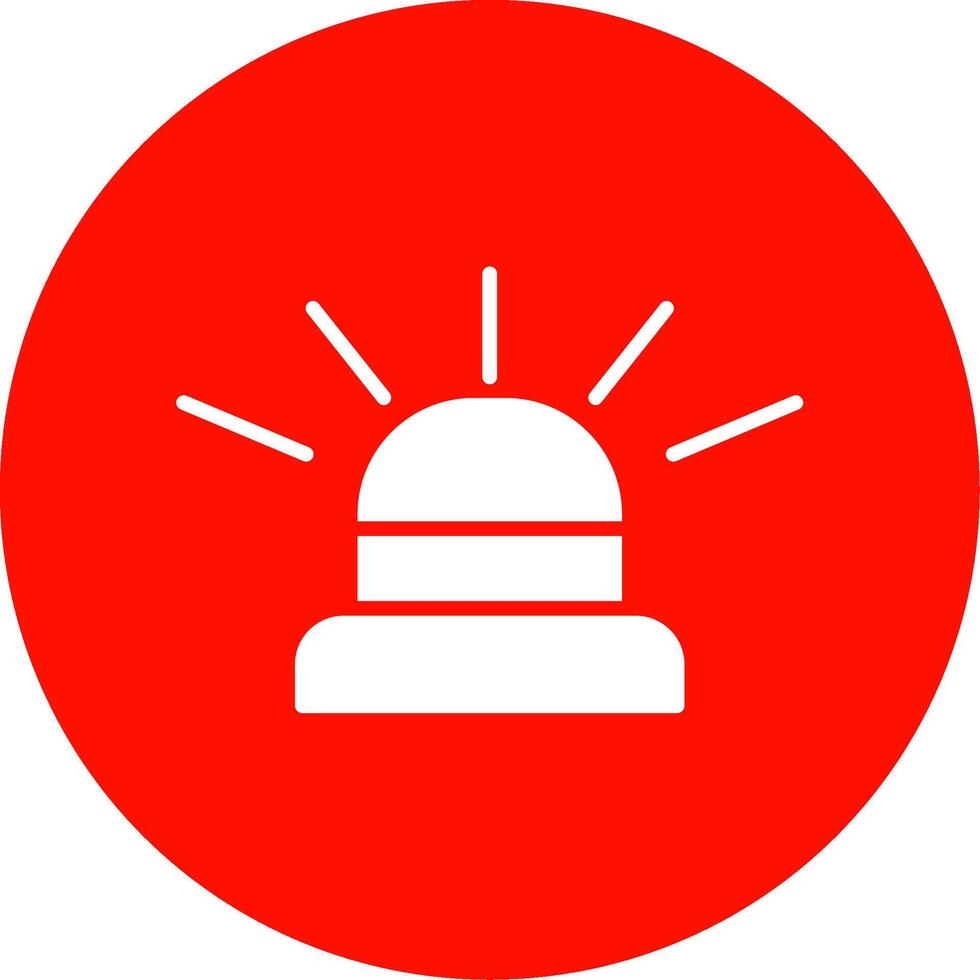 Siren Multi Color Circle Icon vector