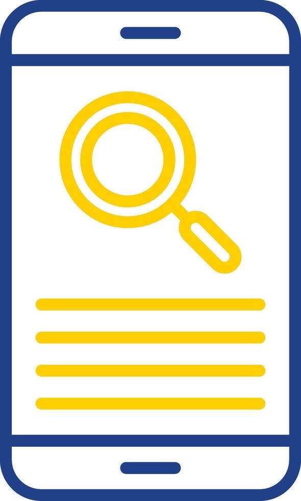 Smartphone Line Two Colour Icon Design vector