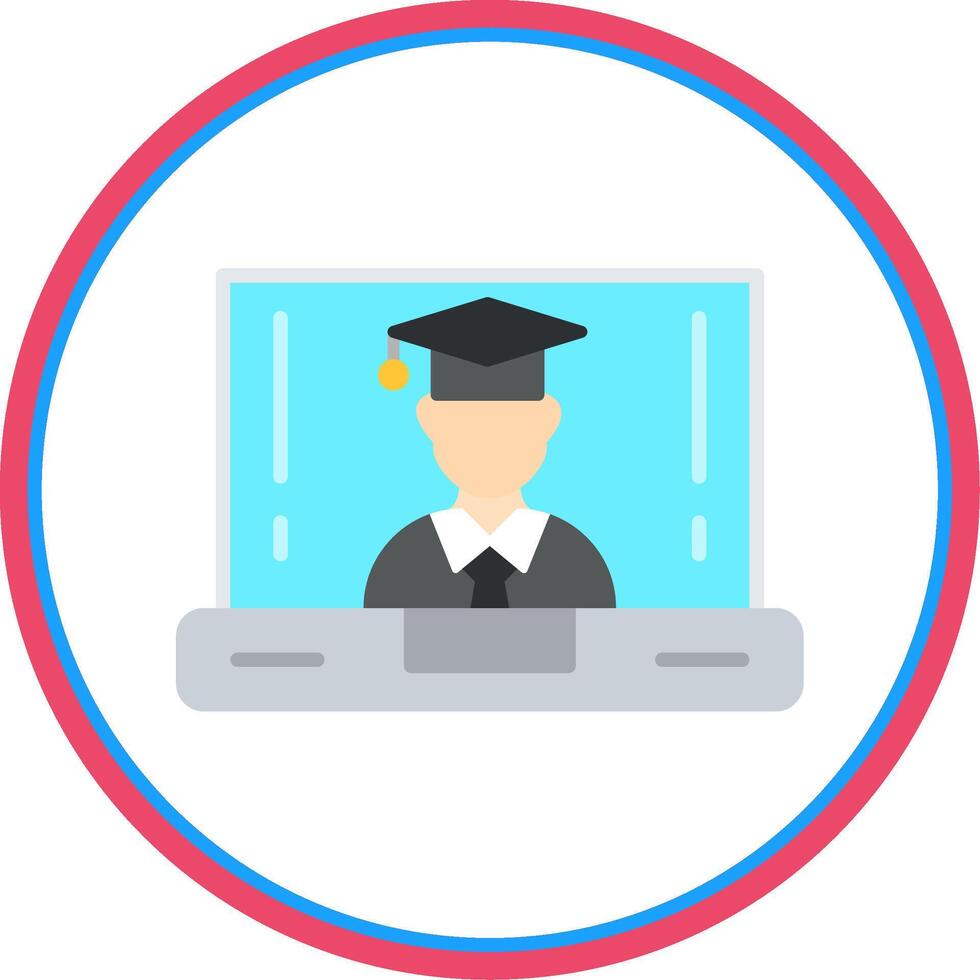 OnFlat Circle Class Flat Circle Icon vector