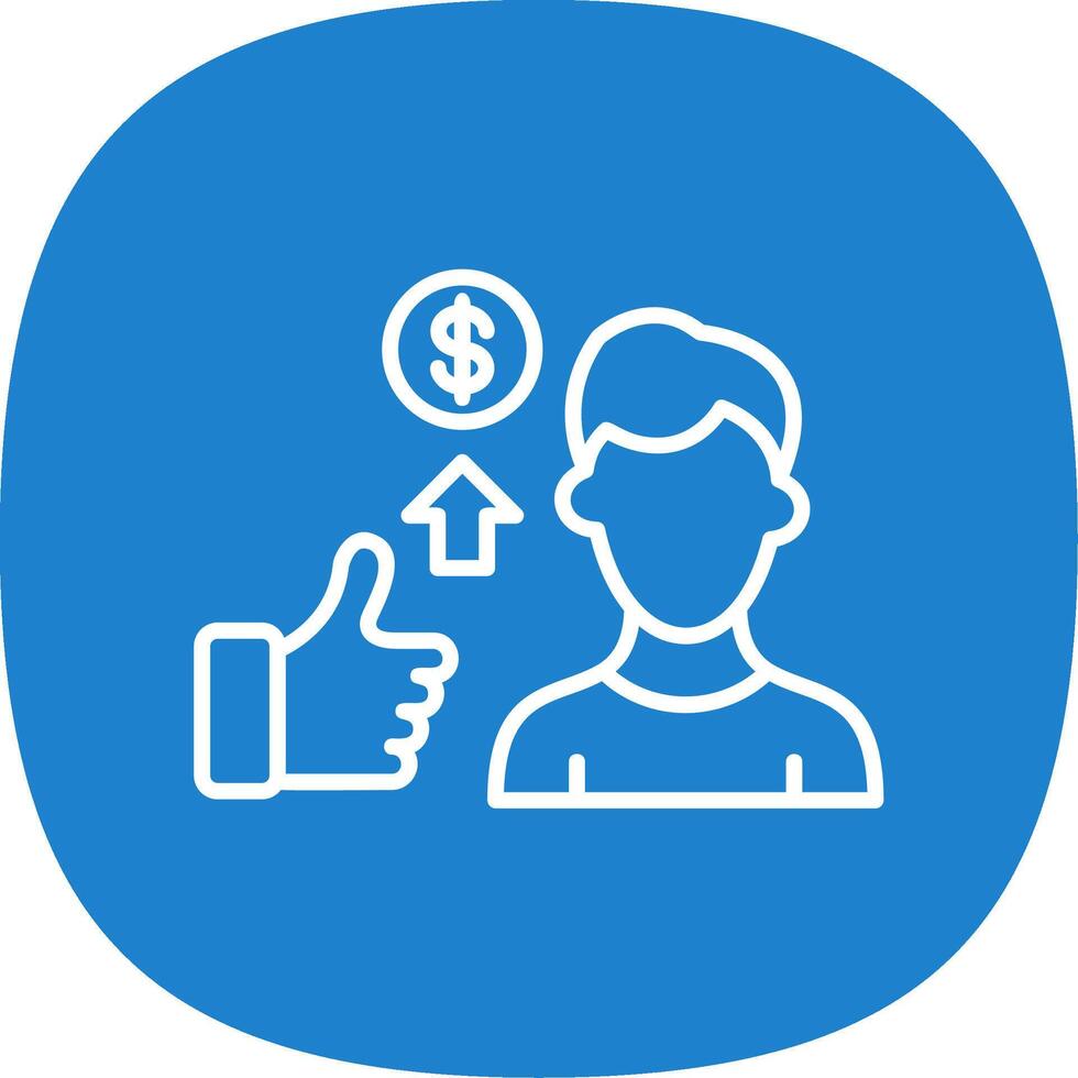 Brainstorming Line Curve Icon Design vector