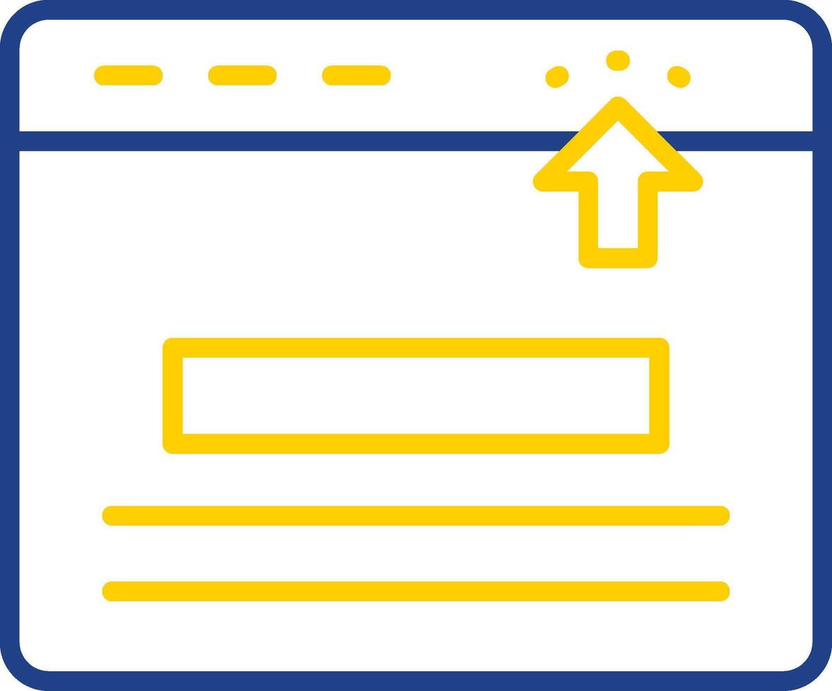 Search Bar Line Two Colour Icon Design vector