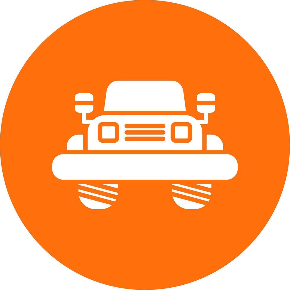 Jeep Multi Color Circle Icon vector