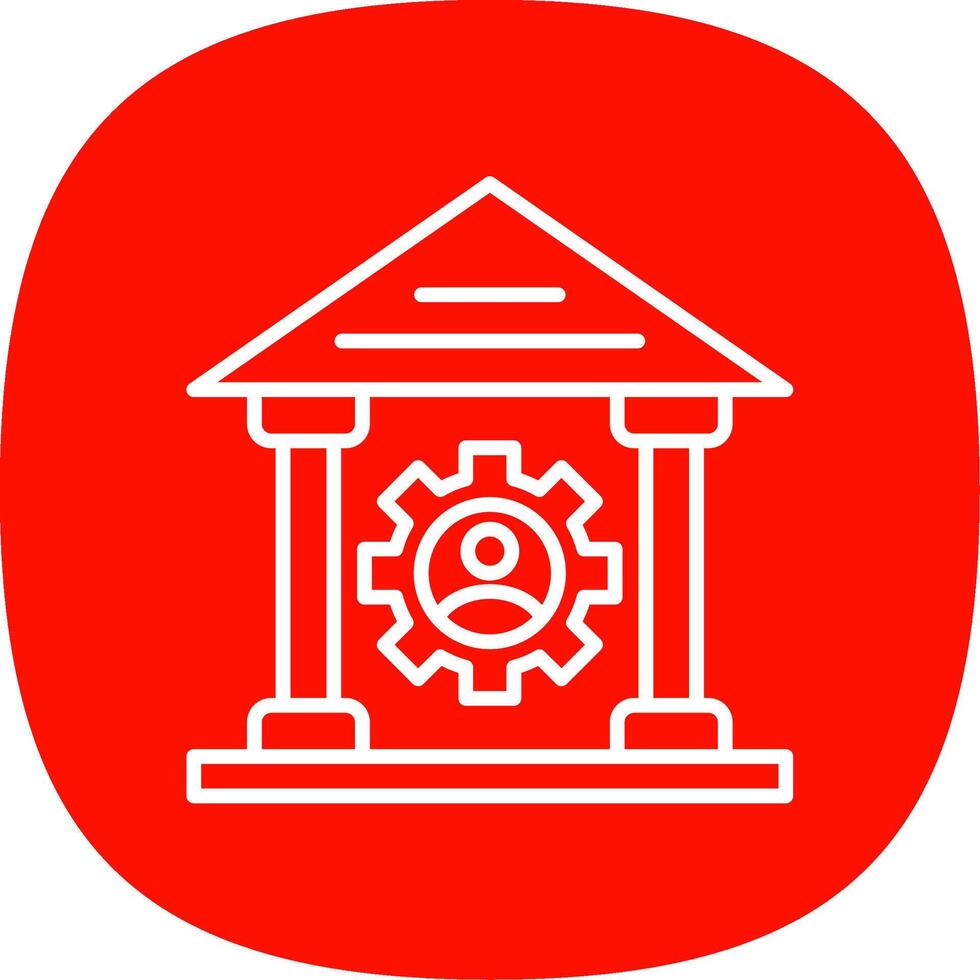 Saw Machine Line Curve Icon Design vector