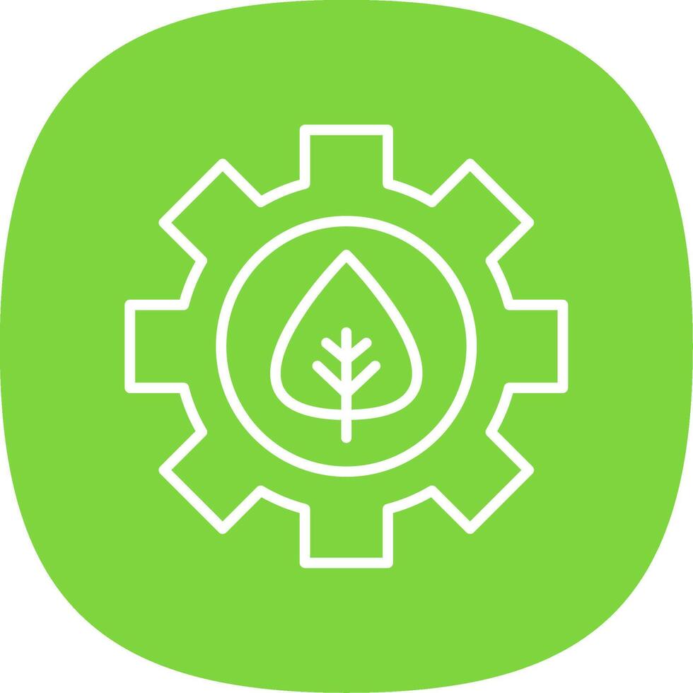 Offshore Platform Line Curve Icon Design vector