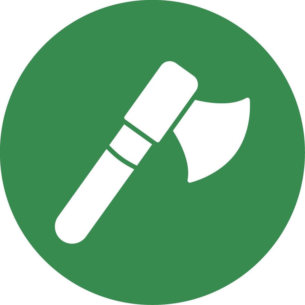 Axe Multi Color Circle Icon vector