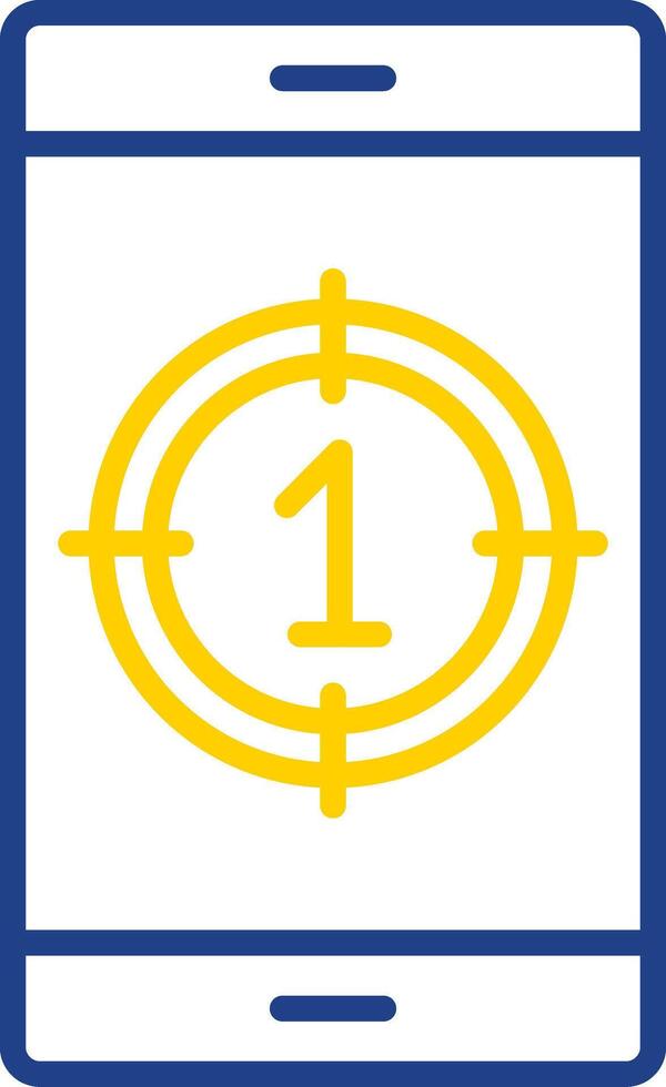 Countdown Line Two Colour Icon Design vector