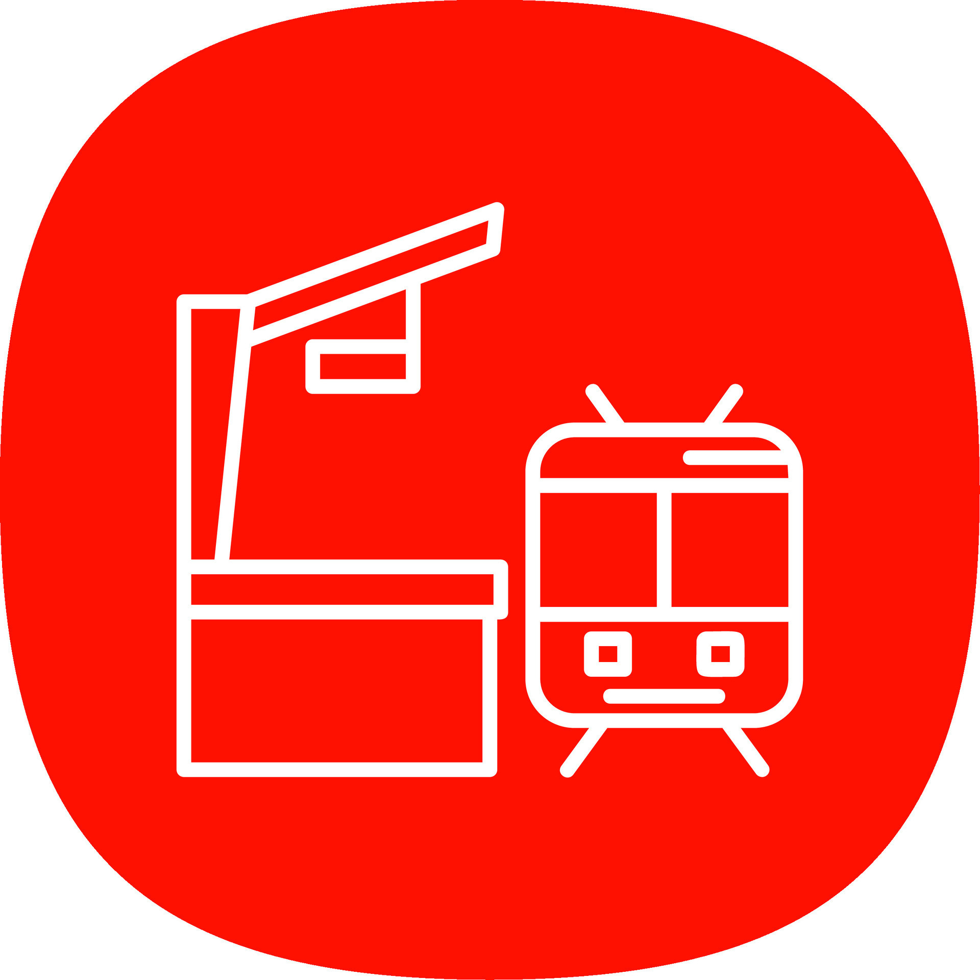 Railroad Station Line Curve Icon Design 43687986 Vector Art at Vecteezy