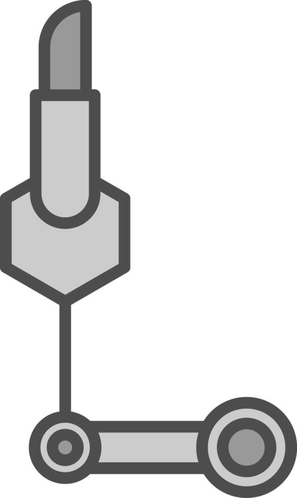 Science Line Filled Greyscale Icon Design vector
