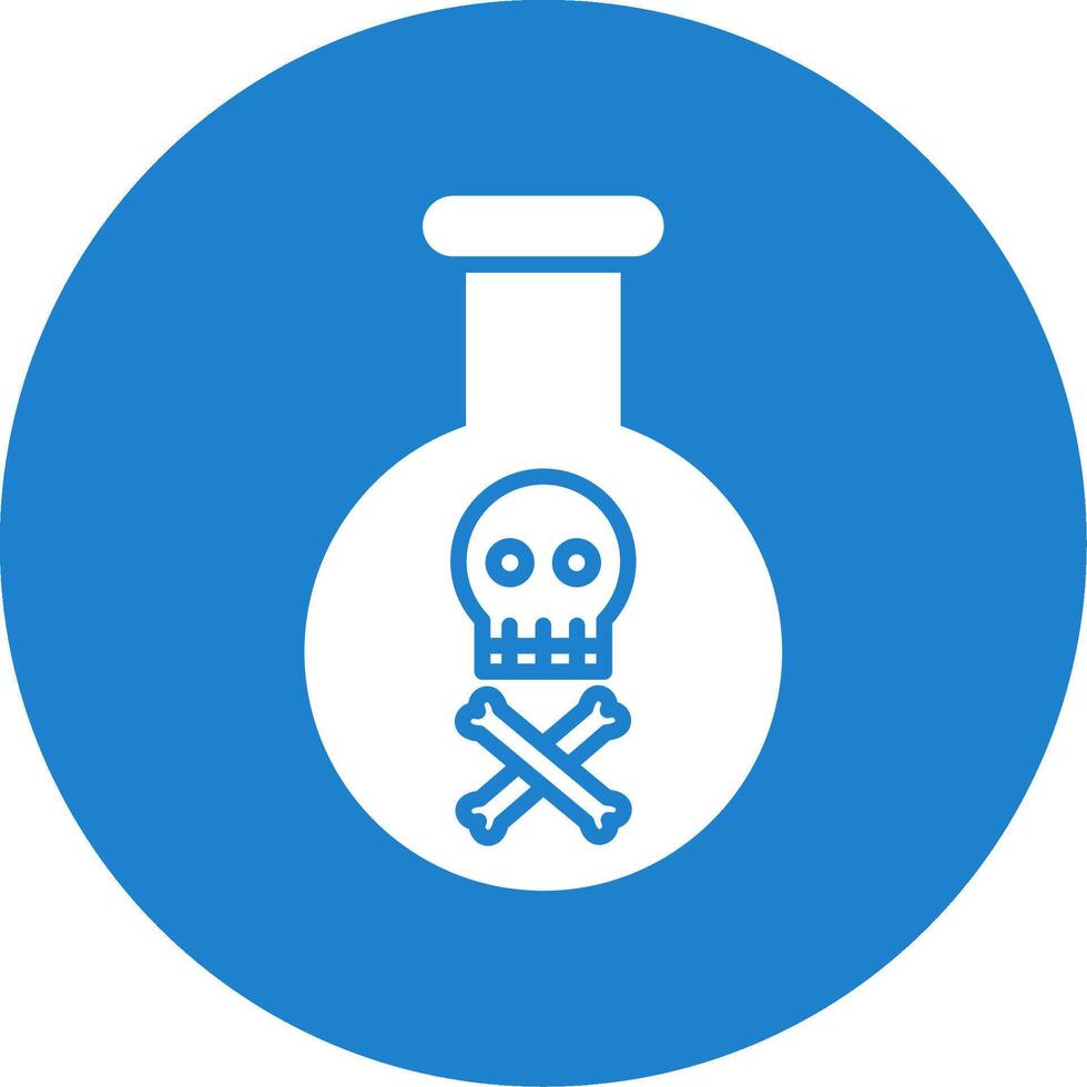 Poison Multi Color Circle Icon vector