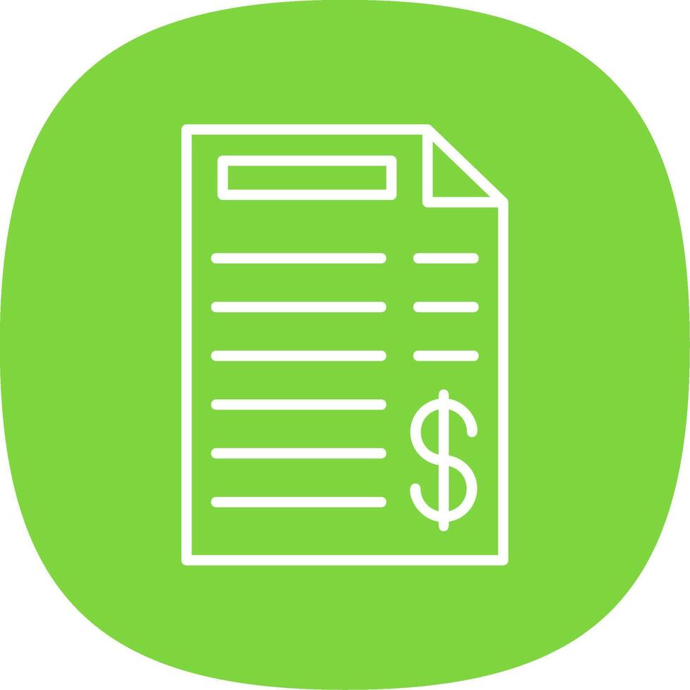 Delivery Contract Line Curve Icon Design vector