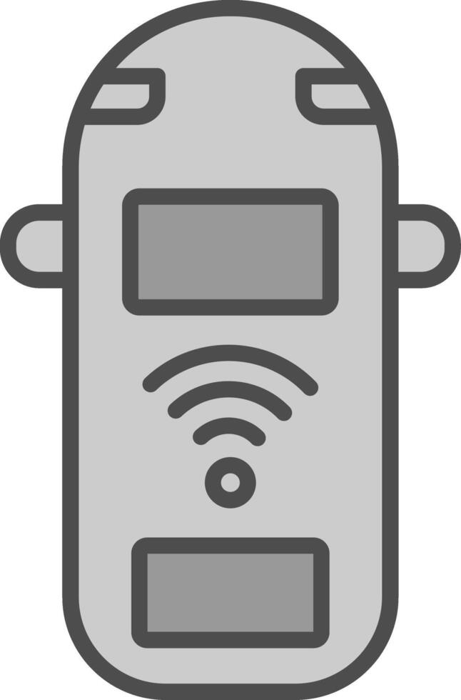 Car Line Filled Greyscale Icon Design vector