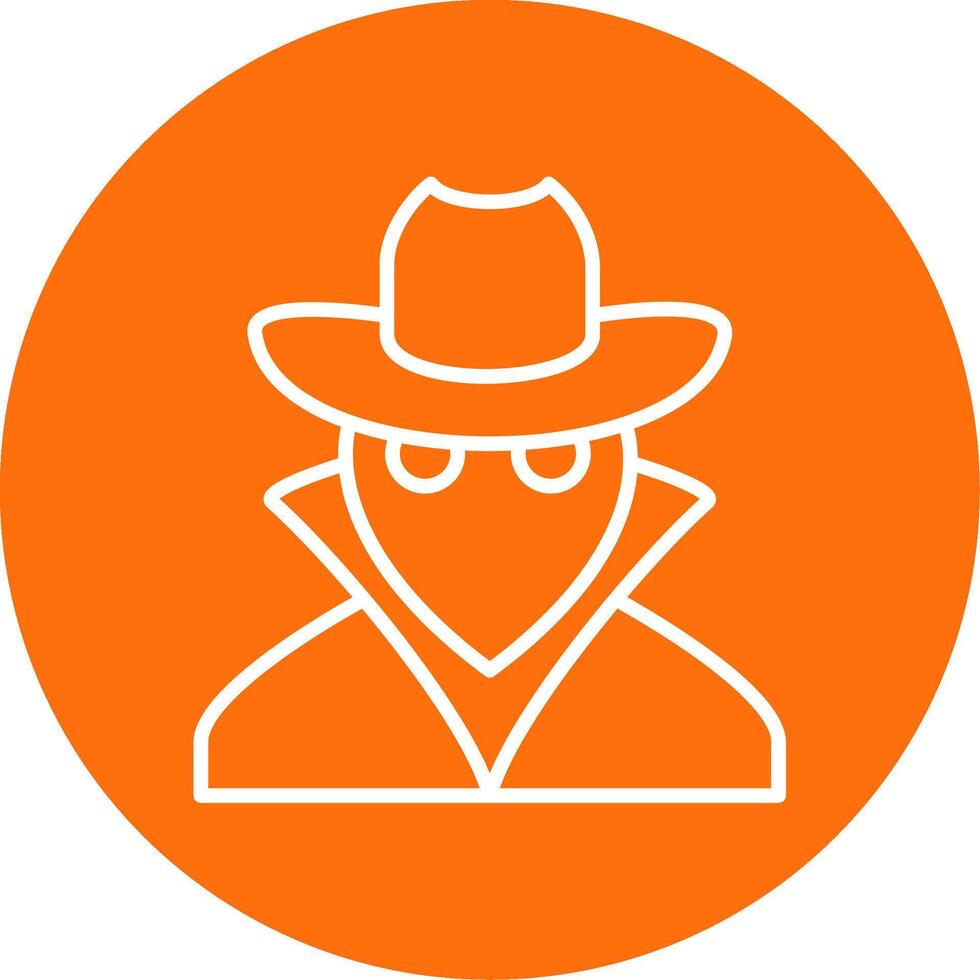 Spy Multi Color Circle Icon vector