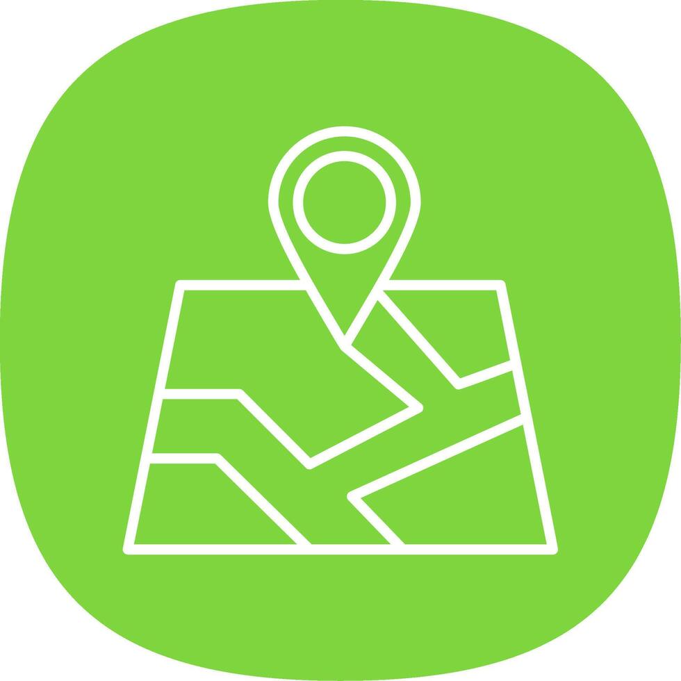 Map Line Curve Icon Design vector
