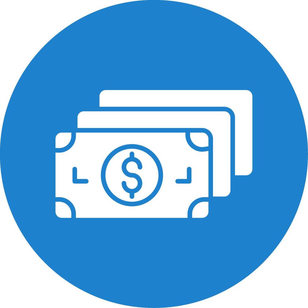 Money Multi Color Circle Icon vector