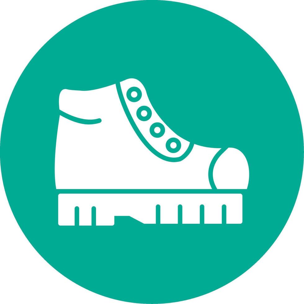 Boot Multi Color Circle Icon vector