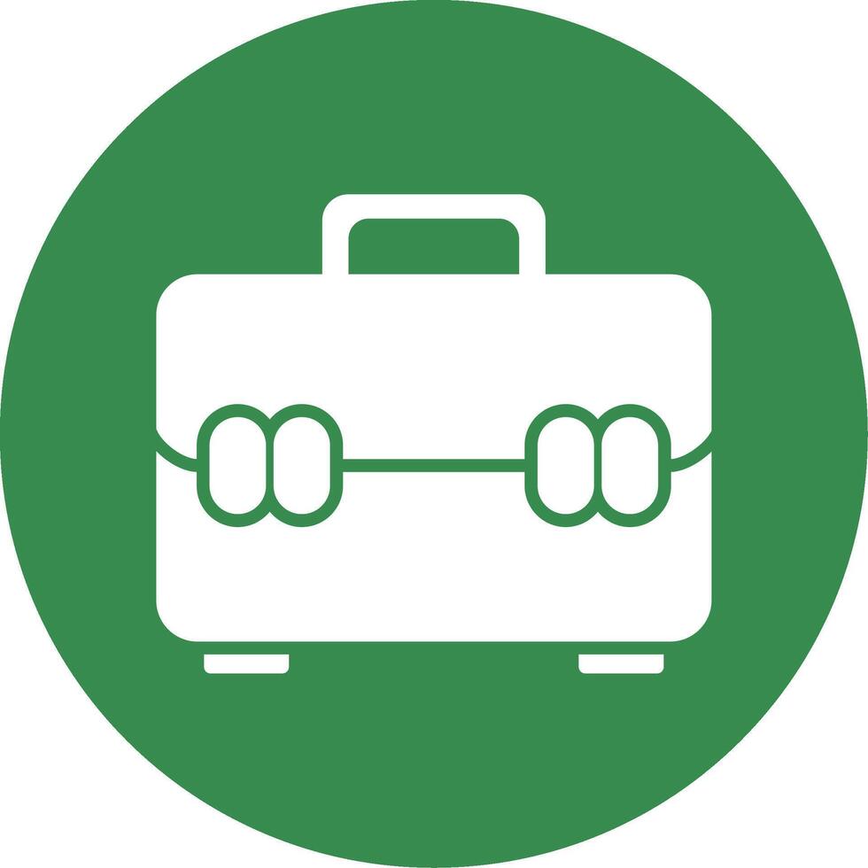 Briefcase Multi Color Circle Icon vector