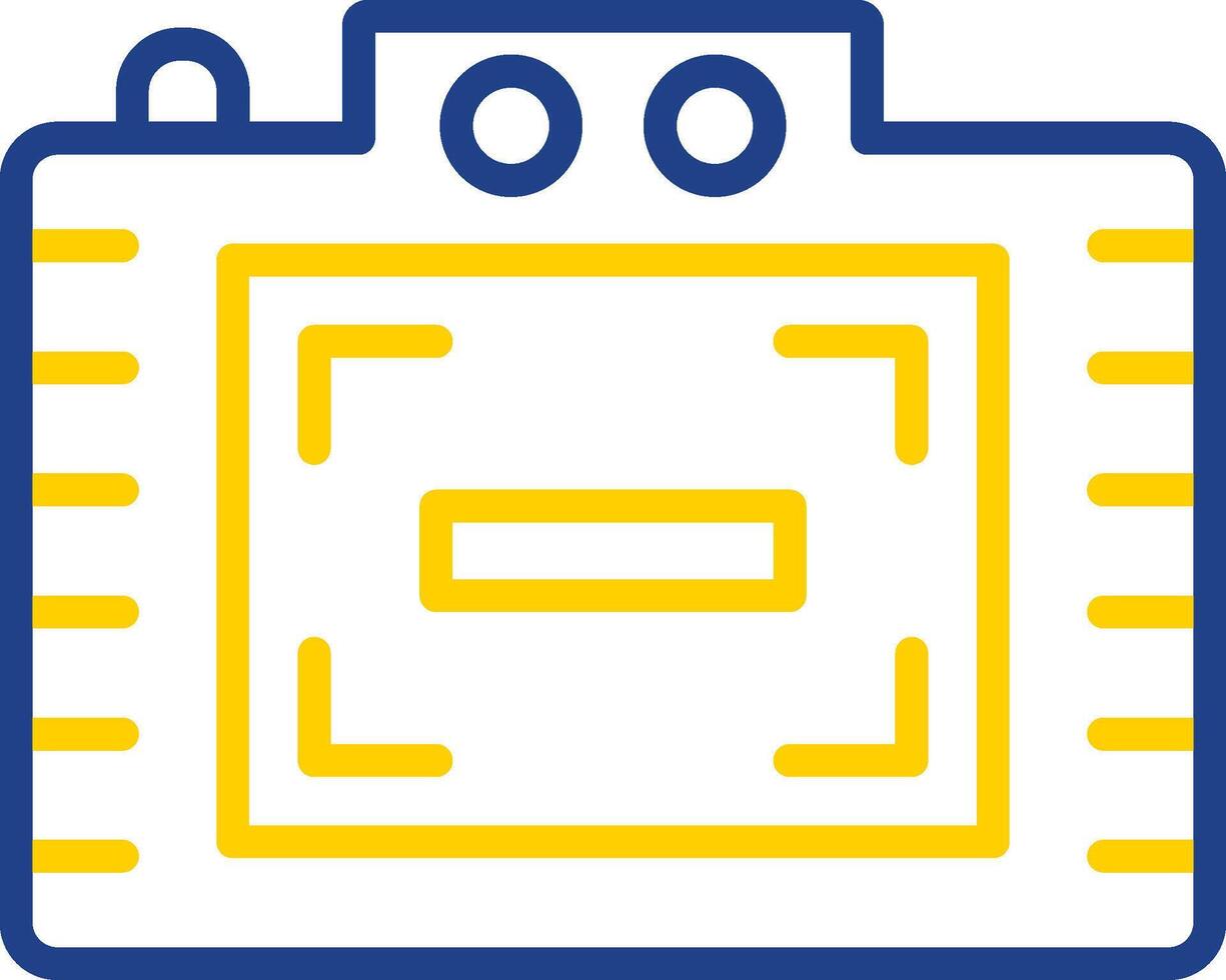 Zoom Out Line Two Colour Icon Design vector