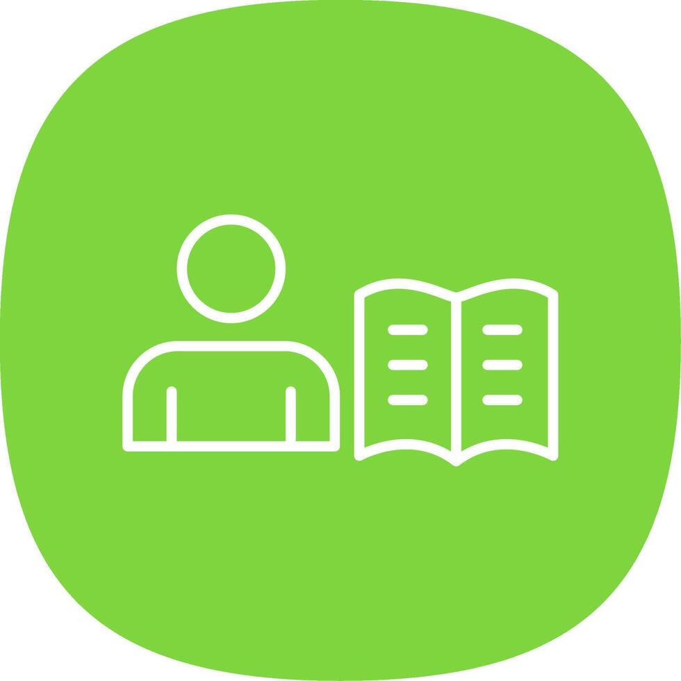 Study Line Curve Icon Design vector